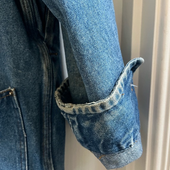 Vintage 90s Canyon River Blues Denim Corduroy Collar Chore Coat M - Picture 4 of 7